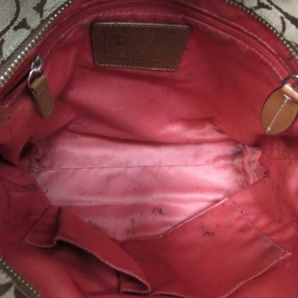 Coach Penelope Monogram Brown Trim Purse -F14693 - Picture 5 of 8